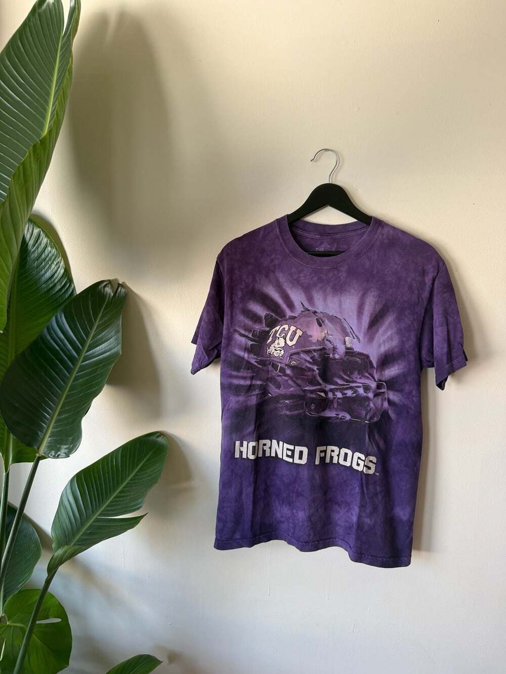 The Mountain TCU Horned Frogs Purple Tie Dye Graphic T-Shirt